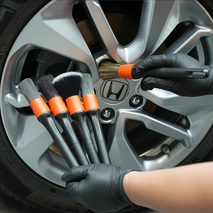 Car Drill Brush, Drill Brush Attachment SPTA 5Pcs Detachable Car Care Detailing - Image 6