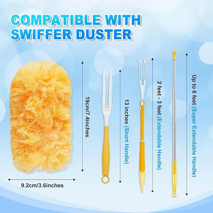 Duster Refill Compatible with Swiffer Duster Handle, 360 Heavy Duty Duster - Image 2