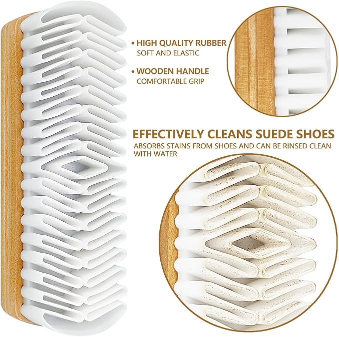 3Pcs Suede Shoe Brush and Eraser Suede Nubuck Cleaning Brush - Image 4