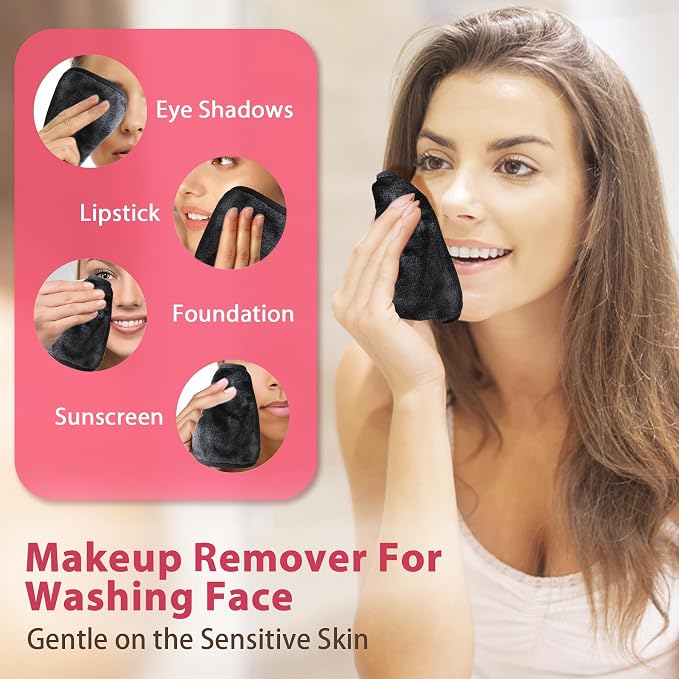 Makeup Remover Cloth, Makeup Remover Pads Microfiber Face Washcloth - Image 2