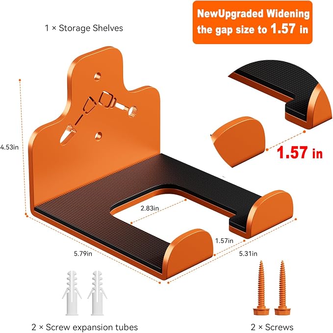 Garage Storage Trimmer Rack, Weed Whackers Holder Organizer Garden Power Tool - Image 5