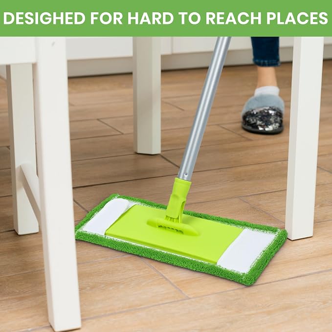 Mops for Floor Cleaning with 2 Different Washable Mop Refill Pads Hardwood - Image 7
