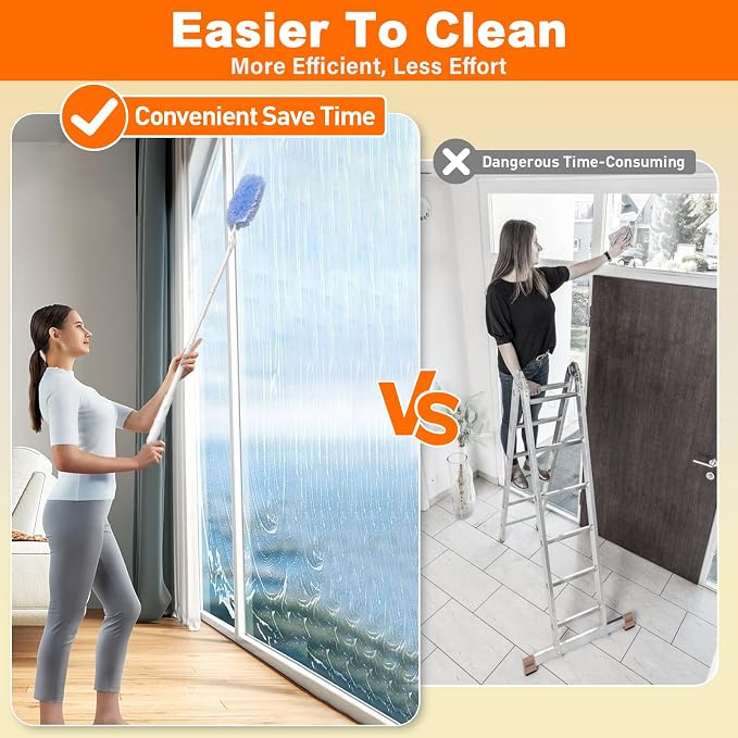 Heavy Duty Duster Refills for Swiffer Dusters, 360° Multi-Surface Microfiber - Image 6