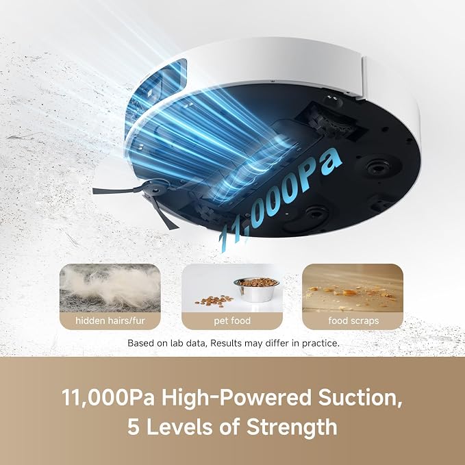 dreame L40 Ultra Robot Vacuum Self Emptying, 000Pa Suction Robot Vacuum and Mop - Image 3