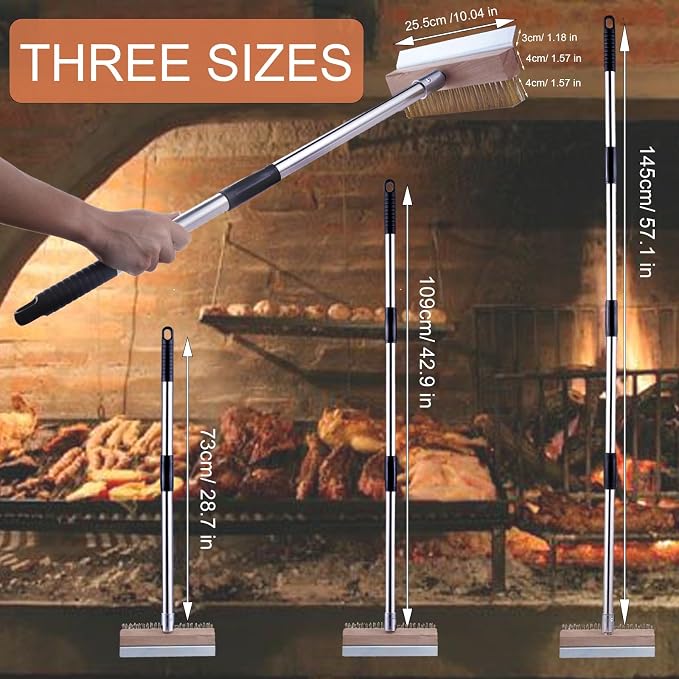 Aluminum Pizza Oven Brush, Grill Brush, Wire Brushes, - Image 3