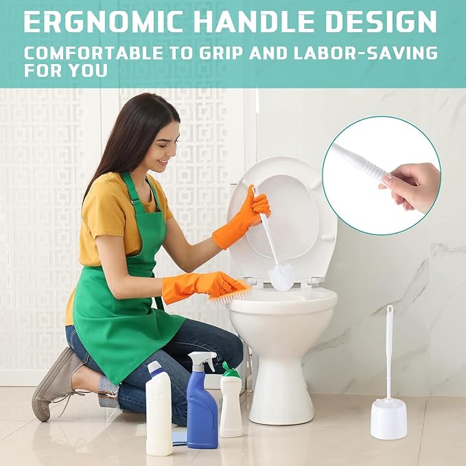 Roshtia 24 Sets Toilet Brush and Holder Set - Image 7