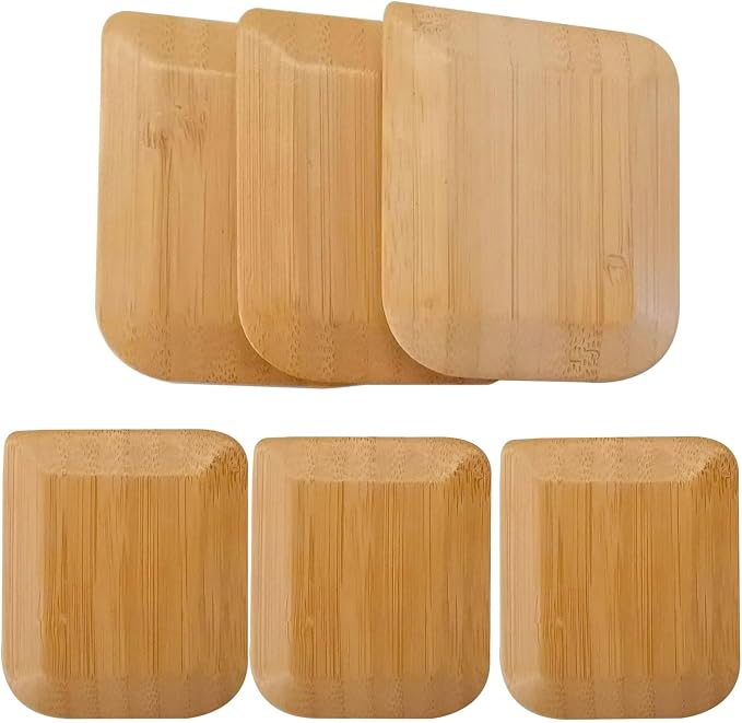 Bamboo Pan Scraper Tool, Size 2.8" x 2.4" Eco-Friendly Pot Scraper, Clean Pans by kep-Mve