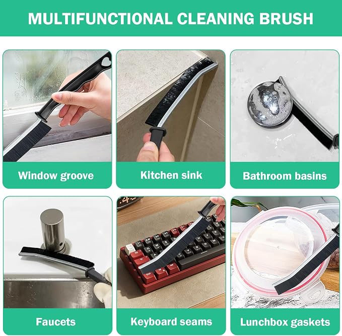5 Pcs Crevice Cleaning Brush Multifunctional Hard Bristle Gap Cleaning Brush - Image 4