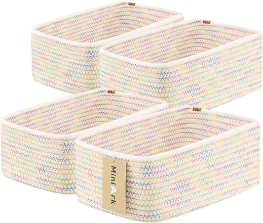 Small Storage Baskets for Organizing | Closet Organizer Bins | Shelf Toy Basket by MiniArkStorageBasketsHome