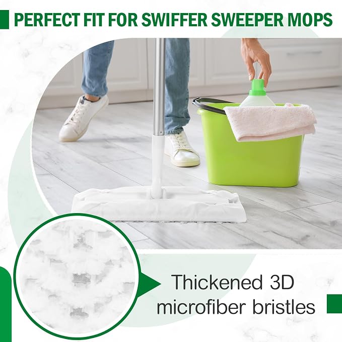 Gejoy 300 Count Heavy Duty Dry Sweeping Cloths Compatible - Image 4