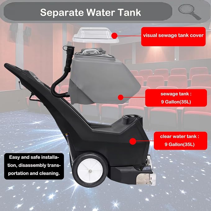 INTSUPERMAI Commercial Carpet Cleaning Machine Carpet Extractor Cleaner 3-in-1 - Image 5