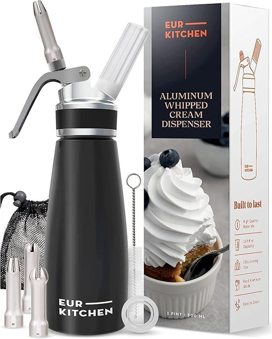 EurKitchen Professional Aluminum Whipped Cream Dispenser by EurKitchen