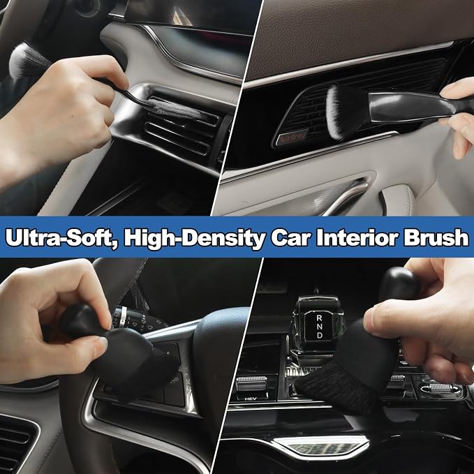 NIKCOSMK Windshield Cleaner Tool, Cleaning Gel & Microfiber Pads, All-in-One - Image 7