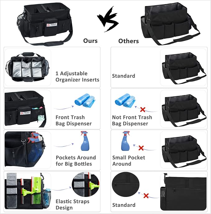 Large Cleaning Supplies Organizer-Cleaning Caddy Organizer - Image 7