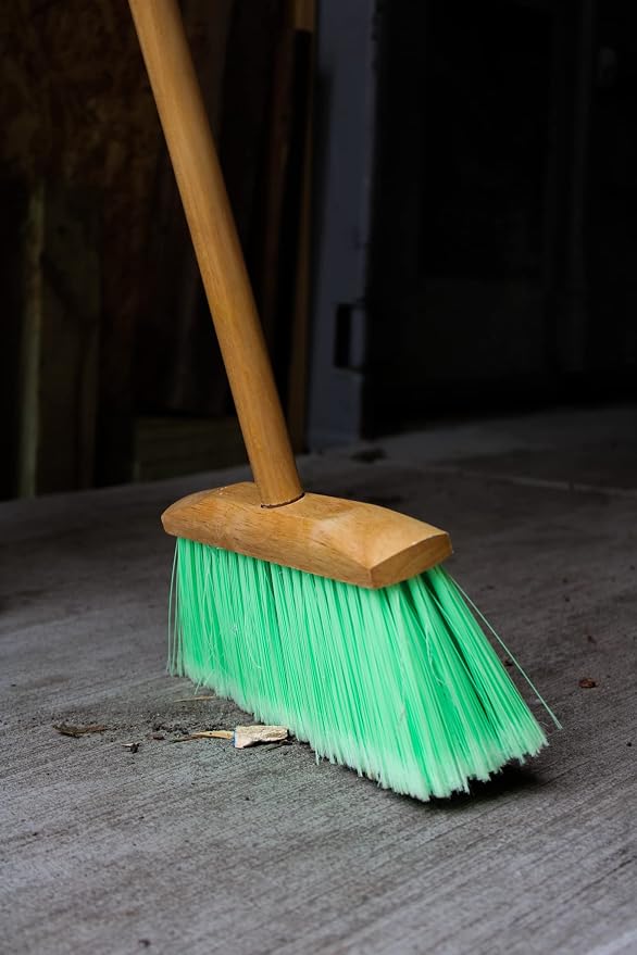 Indoor/Outdoor Heavy Duty Wooden Broom Brush, Head Replacement Soft bristles - Image 5