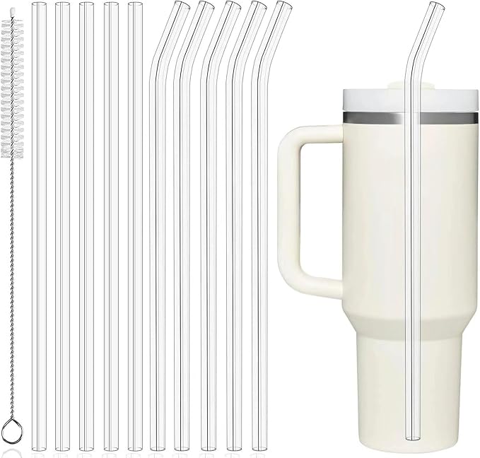 PROOCI 10-Pack 12" Replacement Straws by PROOCIEMPOWERINGABETTERLIFE
