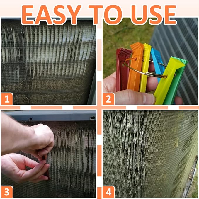 【Upgraded】 Air Conditioner Condenser Fin Comb Set Include FCR6 Fin Comb and - Image 5