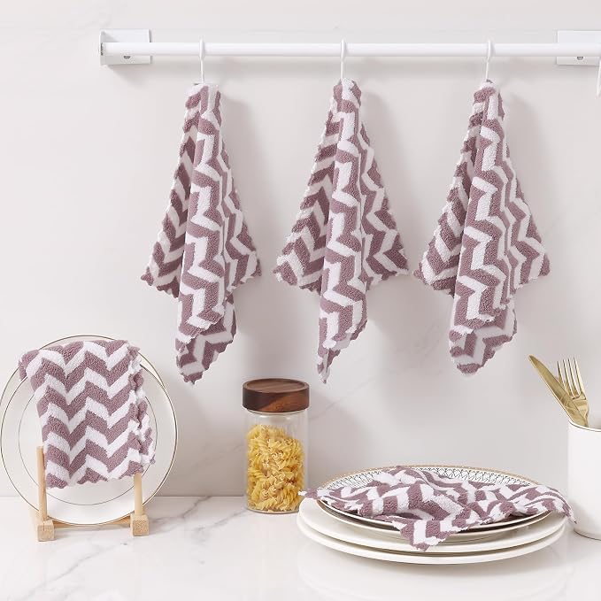 Homaxy 12 Pack Kitchen Dish Cloths, Ultra Soft and Absorbent Dish Towels - Image 6