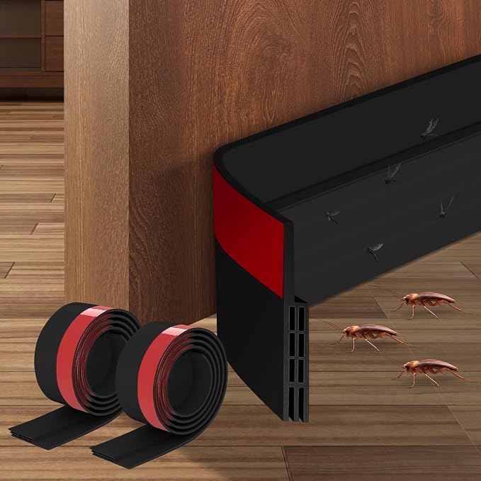 Ainiv 2 Pack Door Draft Stopper Under Door Seal, Adhesive Under Door Sweep by Ainiv
