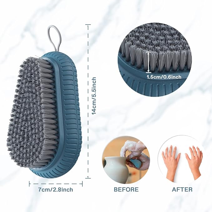 VWMYQ Heavy Duty Nail Brush Fingernail Scrub Brush, Durable Stiff Bristles Nail - Image 2
