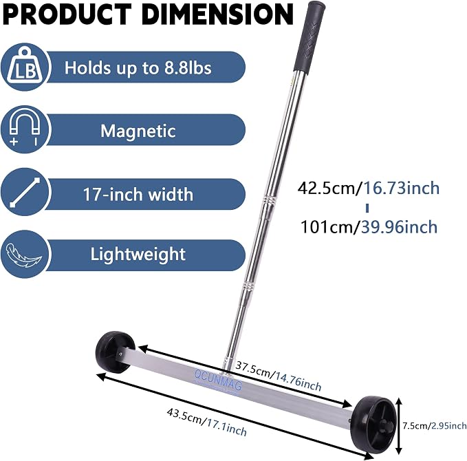 17-Inch Rolling Magnetic Sweeper - Image 4