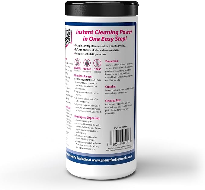 Endust For Electronics; Multi-Surface, Anti-Static, Electronics Cleaning Wipes; - Image 5