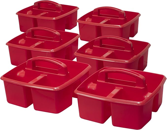Storex 3-Compartment Small Caddy – Multipurpose Classroom Organizer - Image 2