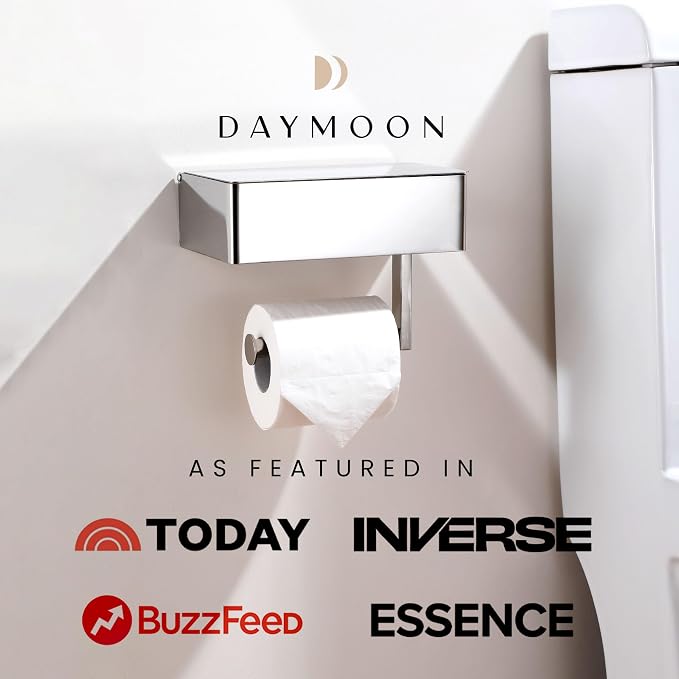Day Moon™ Chrome Toilet Paper Holder - Image 4