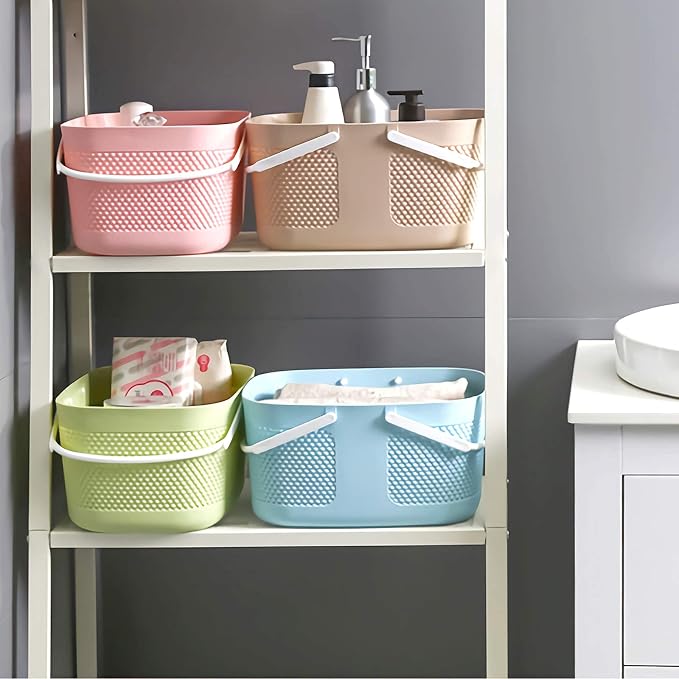 Shower Caddy Basket, Portable Large Capacity Thickened Plastic Organizer - Image 6