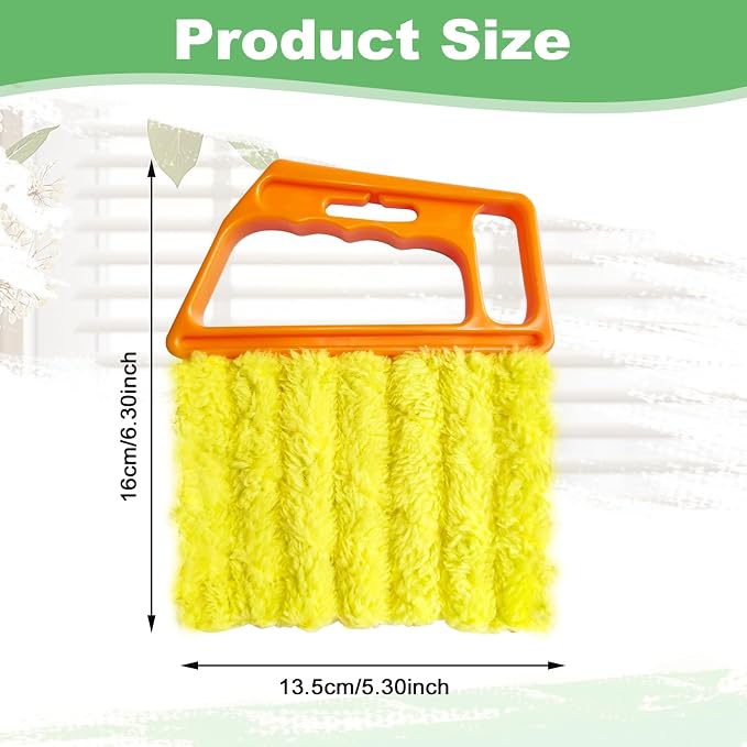 4 Pack Window Blind Cleaner Duster Tool, 7 Finger Venetian Scrub Brush - Image 2
