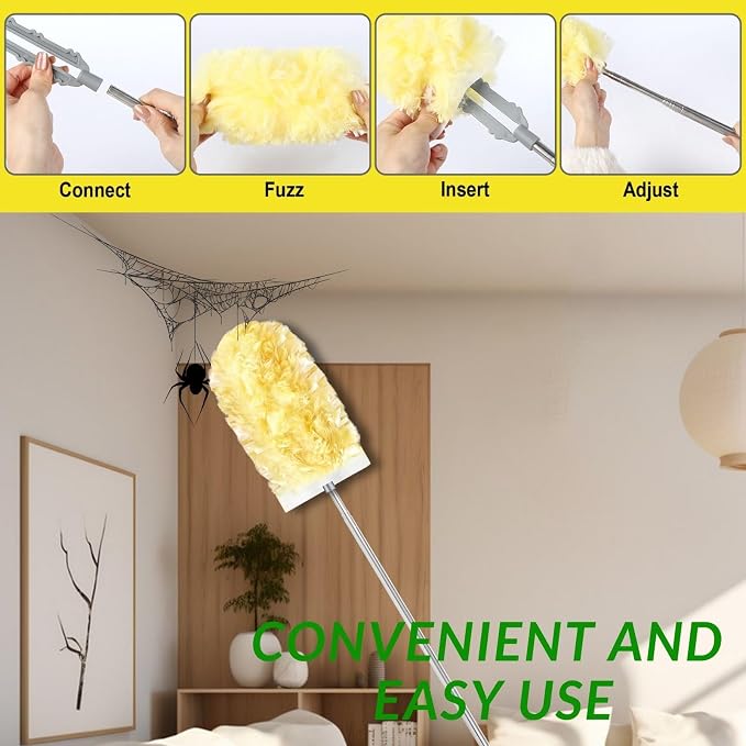Duster Refills, Static Dust Removal Brush Disposable Replacement Head Compatible - Image 4