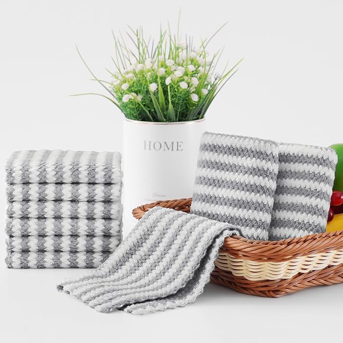 Homaxy 24 Pack Kitchen Dish Cloths, Ultra Soft and Absorbent Dish Towels - Image 6