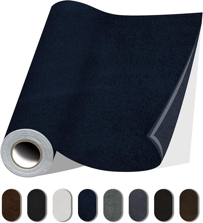 Fabric Repair Patches, 17X158 Inch Self-Adhesive Suede Patches Tape Durable by Lifeshoon