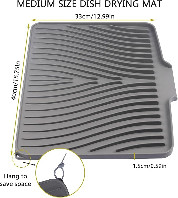 Silicone Drying Mat, Heat-Resistant, Eco-friendly, Hygienic Drying Pad - Image 3