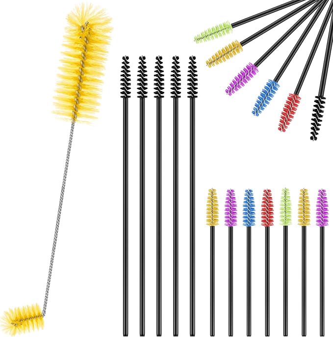 Hummingbird Feeder Cleaning Brush 19 Pieces 3 Size Mini Nylon Double Headed 2 by Perthlin