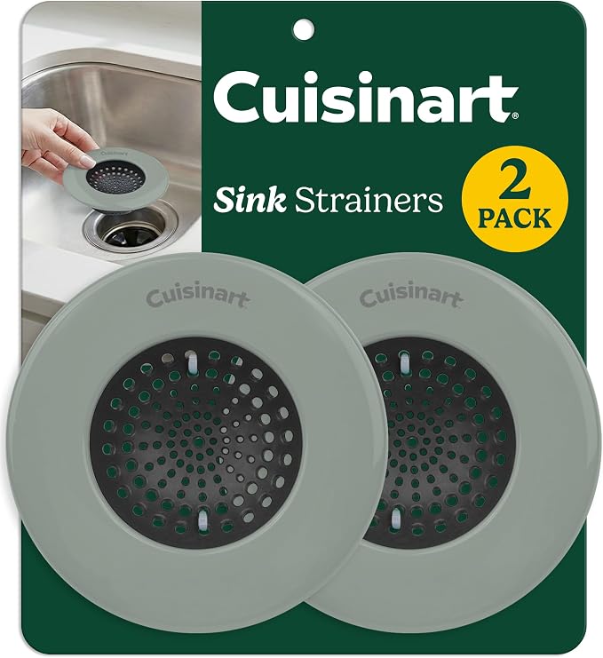 Cuisinart Sink Strainers- 2 Pack Kitchen Sink Drain Strainer & Food Catcher by BestBrands