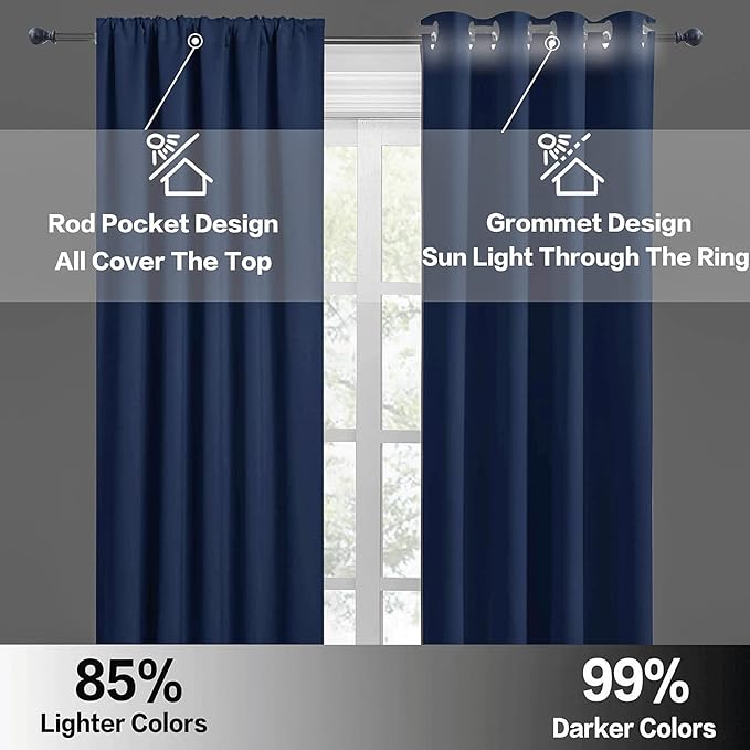 RYB HOME Small Curtains for Kitchen Window - Image 5