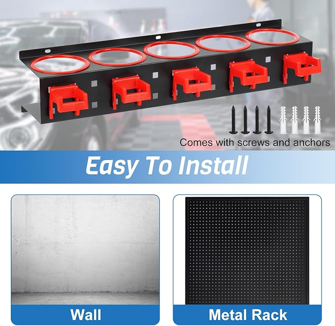 2 Sets Wall-Mounted Spray Bottle Storage Rack, Universal Holder - Image 7