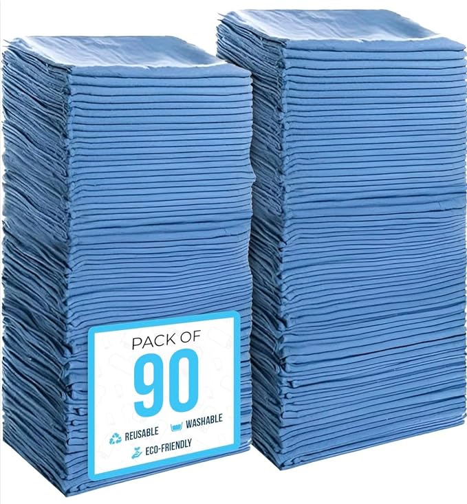 Simpli-Magic Cotton Shop Towels 14"x12" – Reusable Cleaning Shop Rags by Simpli-Magic