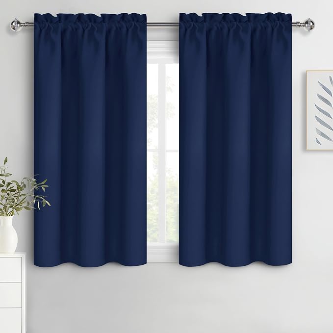 DWCN Navy Blue Blackout Curtains by DWCN