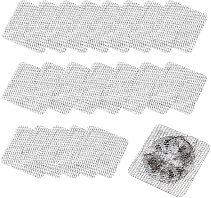 Disposable Shower Drain Hair Catcher, Disposable Hair Drain Stickers Drain Mesh by xieJY