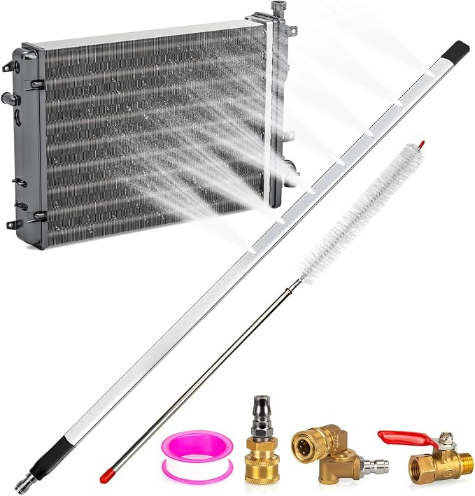 Upgraded 47" Radiator Pressure Washer Cleaning Wand: Thickened Heavy Duty by Unknown