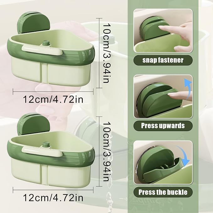 2PCS 2025 Upgraded Sink Corner Dish Rack - Image 3