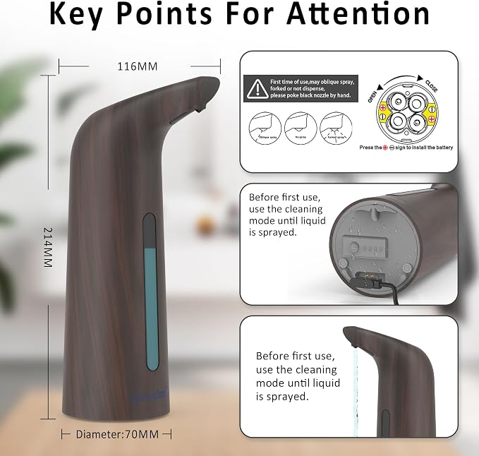 Convenient Automatic Soap Dispenser, 4 Adjustable Levels Touchless Hand - Image 3