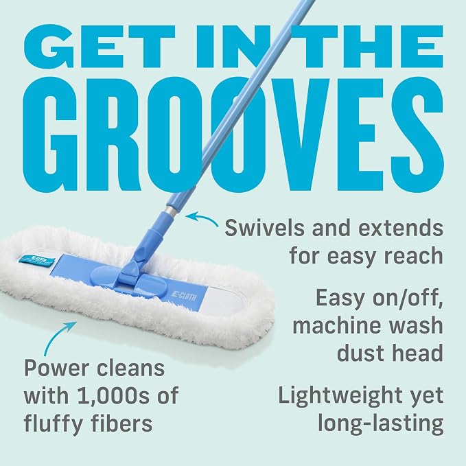 E-Cloth Flexi-Edge Floor & Wall Duster, Reusable Dusting Mop - Image 3
