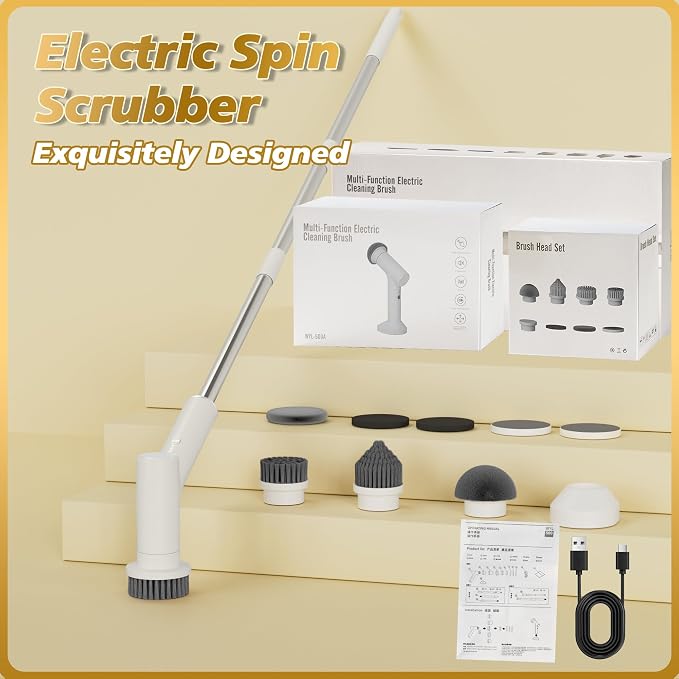 Electric Spin Scrubber, 2600mAh Battery - Image 7