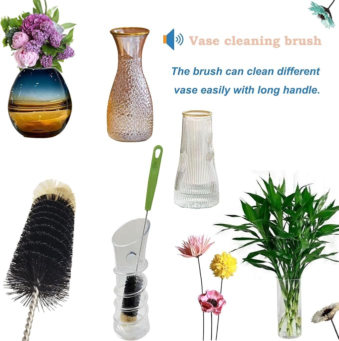 16" Water Bottle Brush for Cleaning, Dokpod Long Handle Bottle Cleaner Brush - Image 4