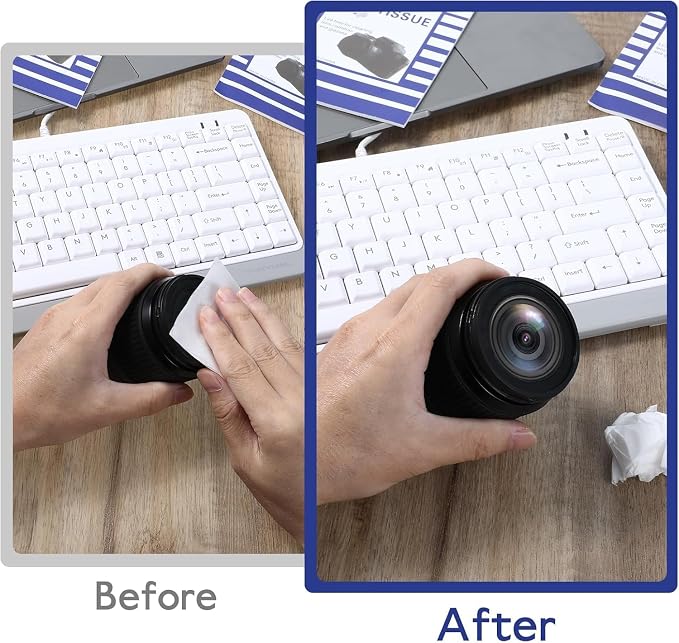 500 Pcs Lens Paper Microscope Lens Tissue Lens Cleaner Paper Lens Cleaner Cloth - Image 4