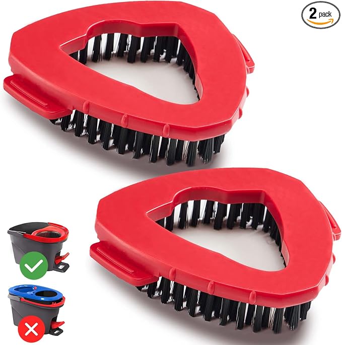 2 Pack Spin Mop Replace Head Base Scrub Brush Mop Head Compatible by Kimmkco