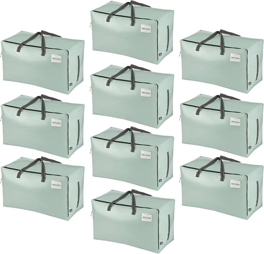 VENO 10 Pack Moving and Storage Bags, Heavy Duty, Alternative to Moving Boxes by Veno